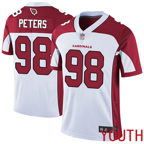 Arizona Cardinals Limited White Youth Corey Peters Road Jersey NFL Football 98 Vapor Untouchable